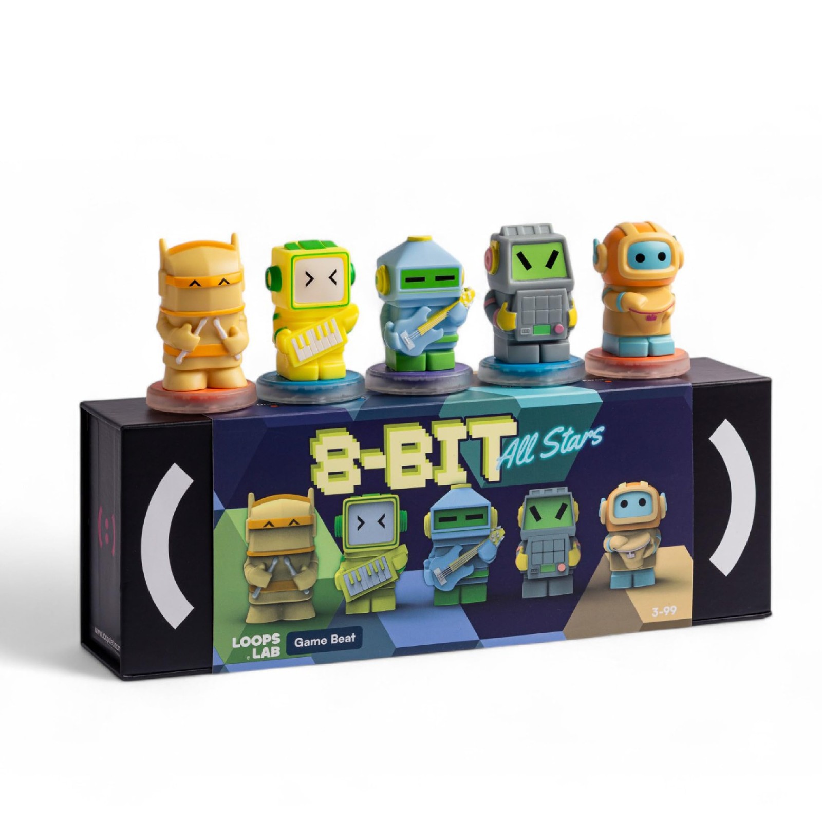 LOOPS 8-bit Allstars - 5-Piece Game Music Band Interactive Multicolor