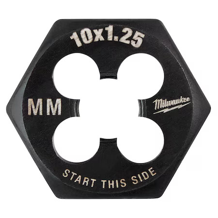 Milwaukee Tool 49-57-5353 Hex Threading Die, M10x1.25, Metric
