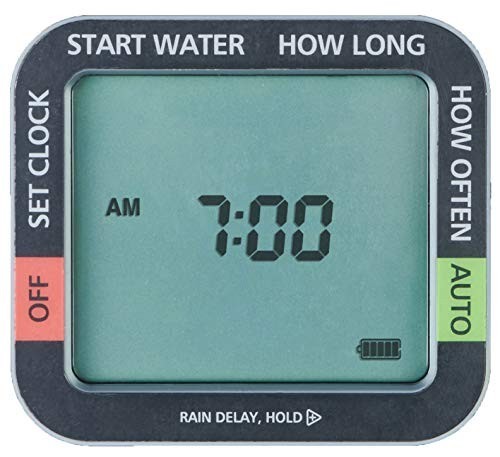 Programmable Water Timer 4 Zone Digital Irrigation Controller 7 Day Rain Delay