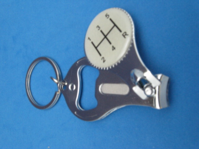 5 SPEED PATTERN #2 KEY RING NAIL CLIPPER BOTTLE OPENER #512