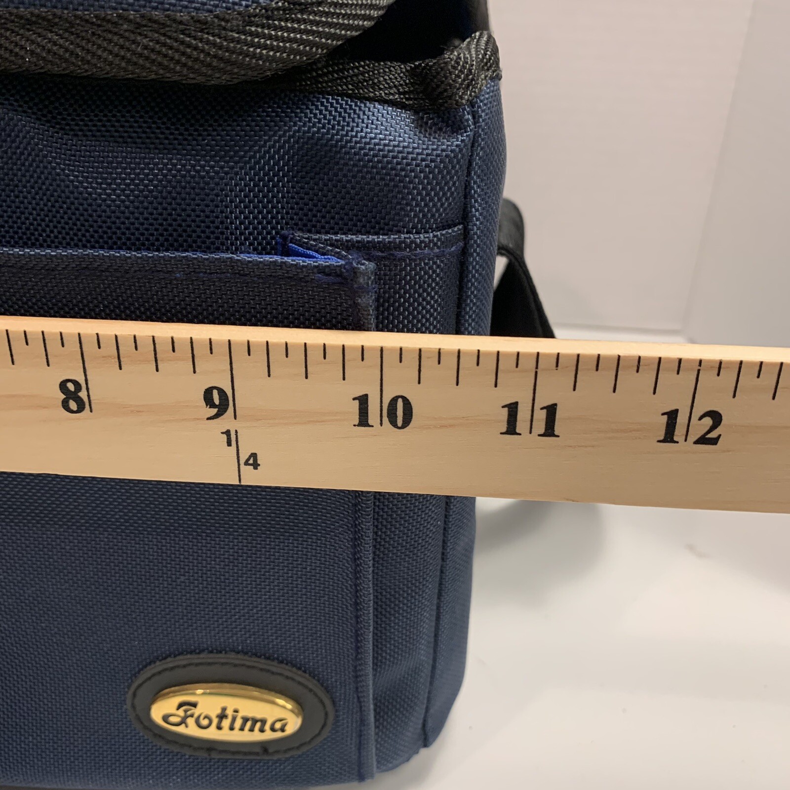 FOTIMA Shoulder Camera Bag Blue Adjustable Strap