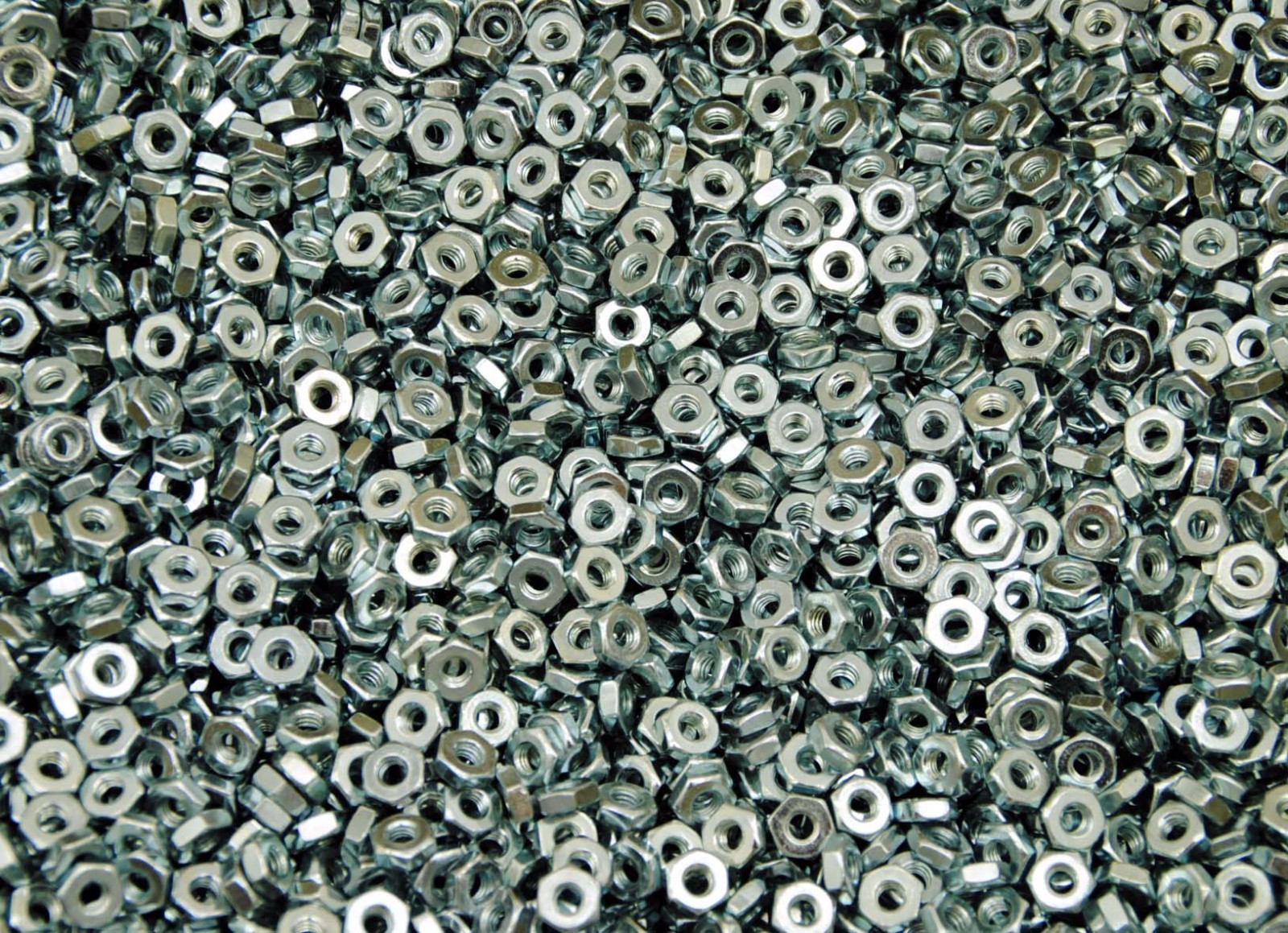 (2000) #8 Hex Machine Screw Nuts 8-32 x 11/32 x 1/8 Zinc Plated