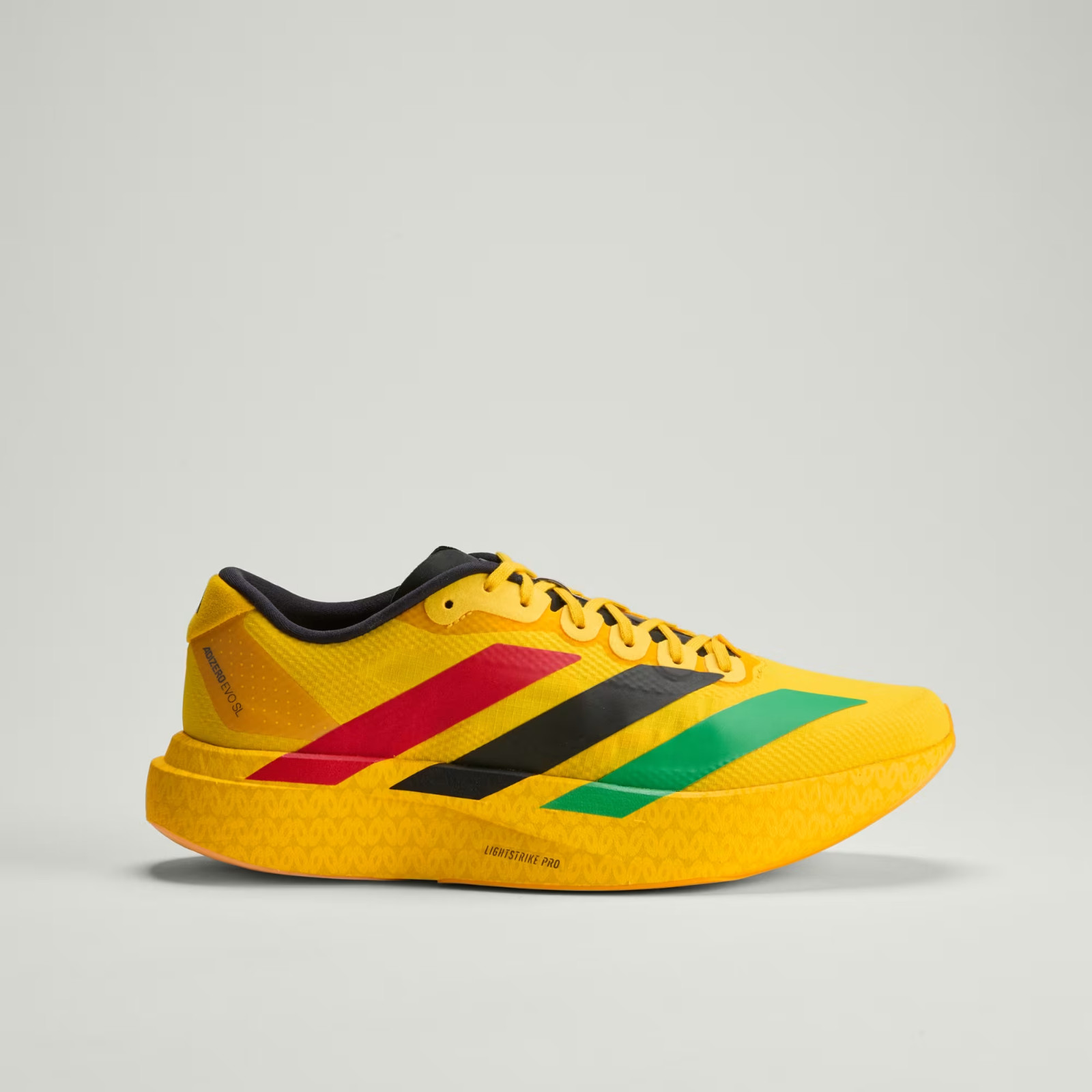 adidas Adizero Evo SL Jamaica in Yellow and Multicolour All Sizes Limited Stock