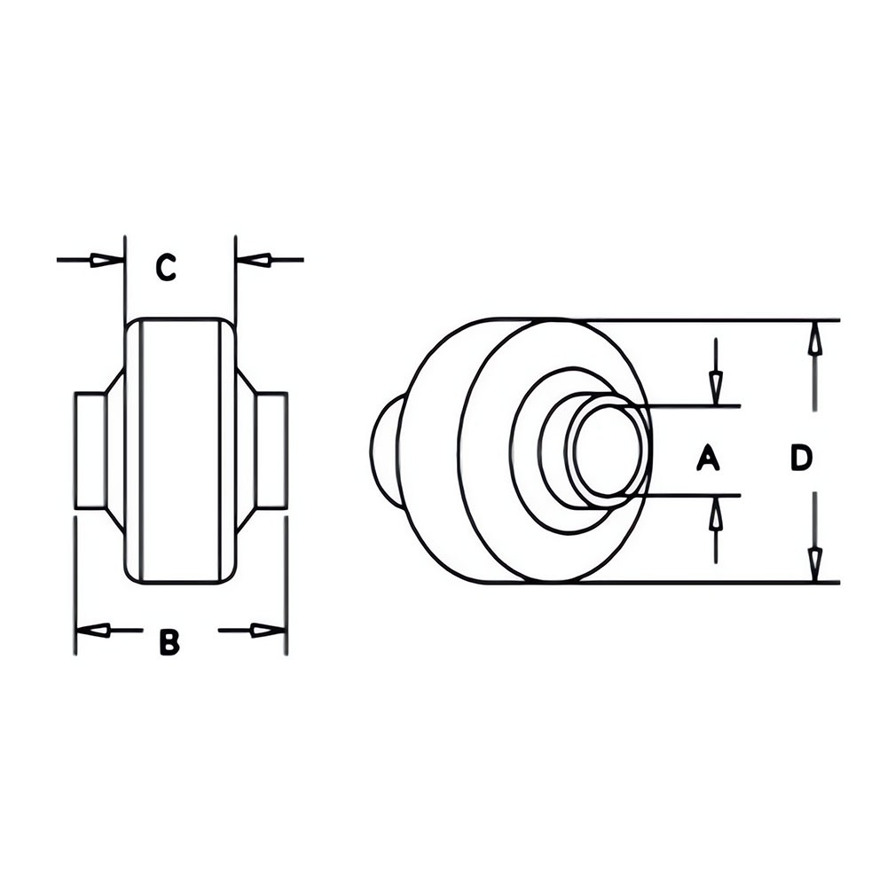 BS08 Top Link Socket Ball For Category I & I Hitches (2 Way Ball)