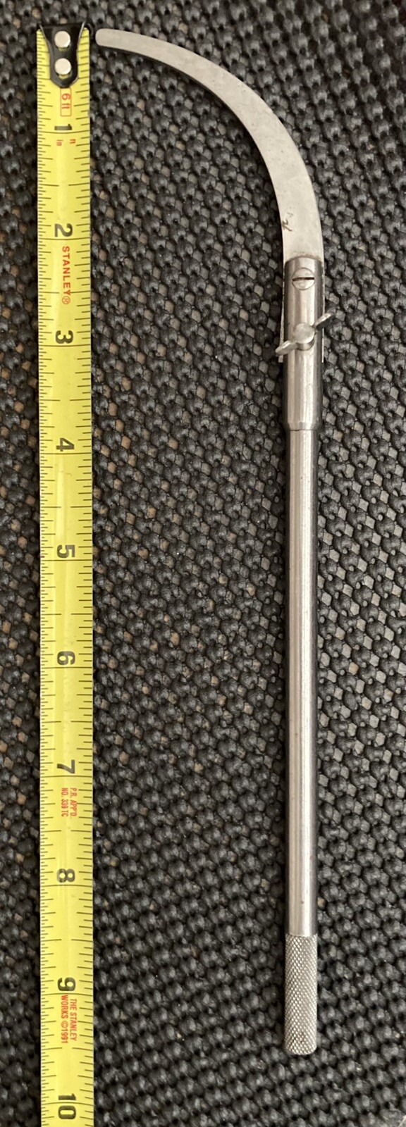 ONE CURVED CALIPER LEG FOR LARGE TRAMMELL SET LEG 9-1/2"