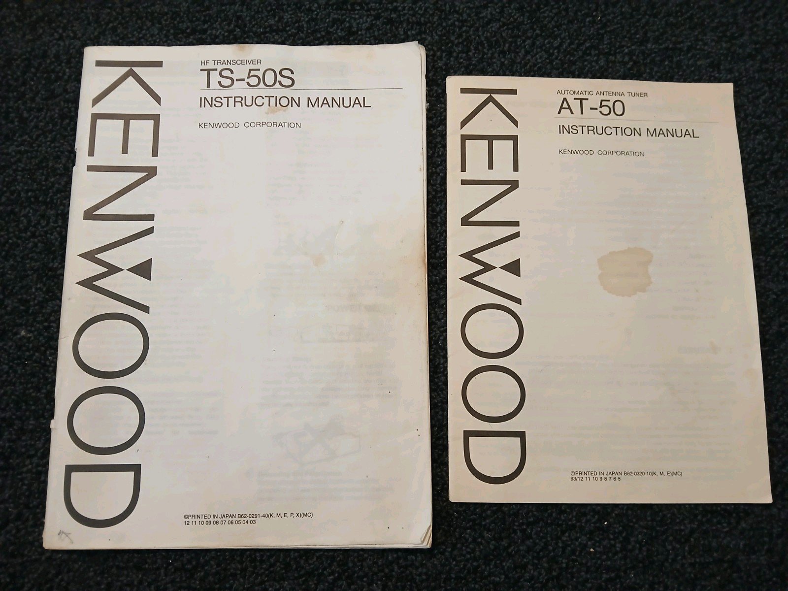 MANUAL FOR KENWOOD TS 50S HF TRANSCEIVER, AT-50 antenna tuner