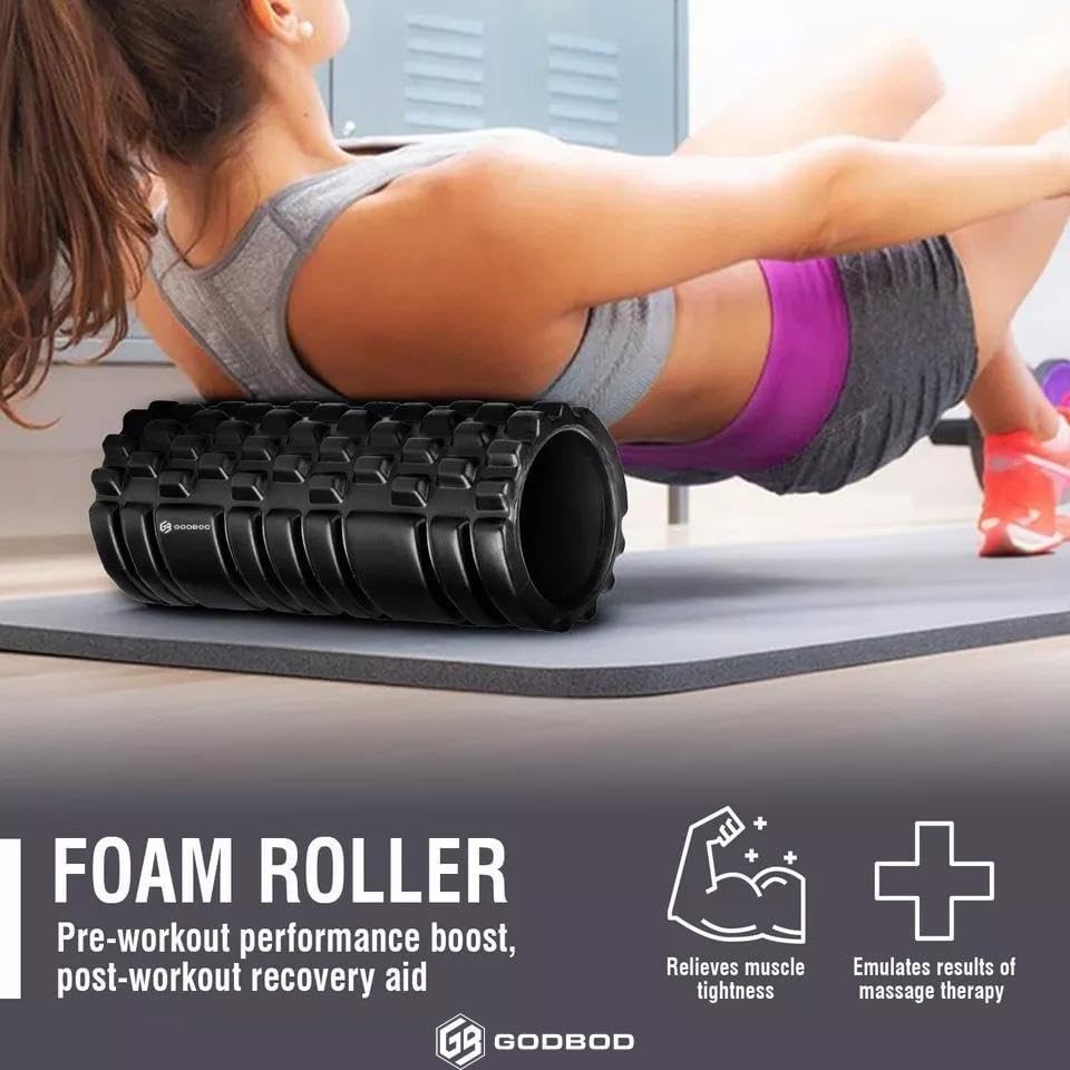 Deep Tissue Foam Roller High-Density Massage Roller Pain Relief Physical Therapy