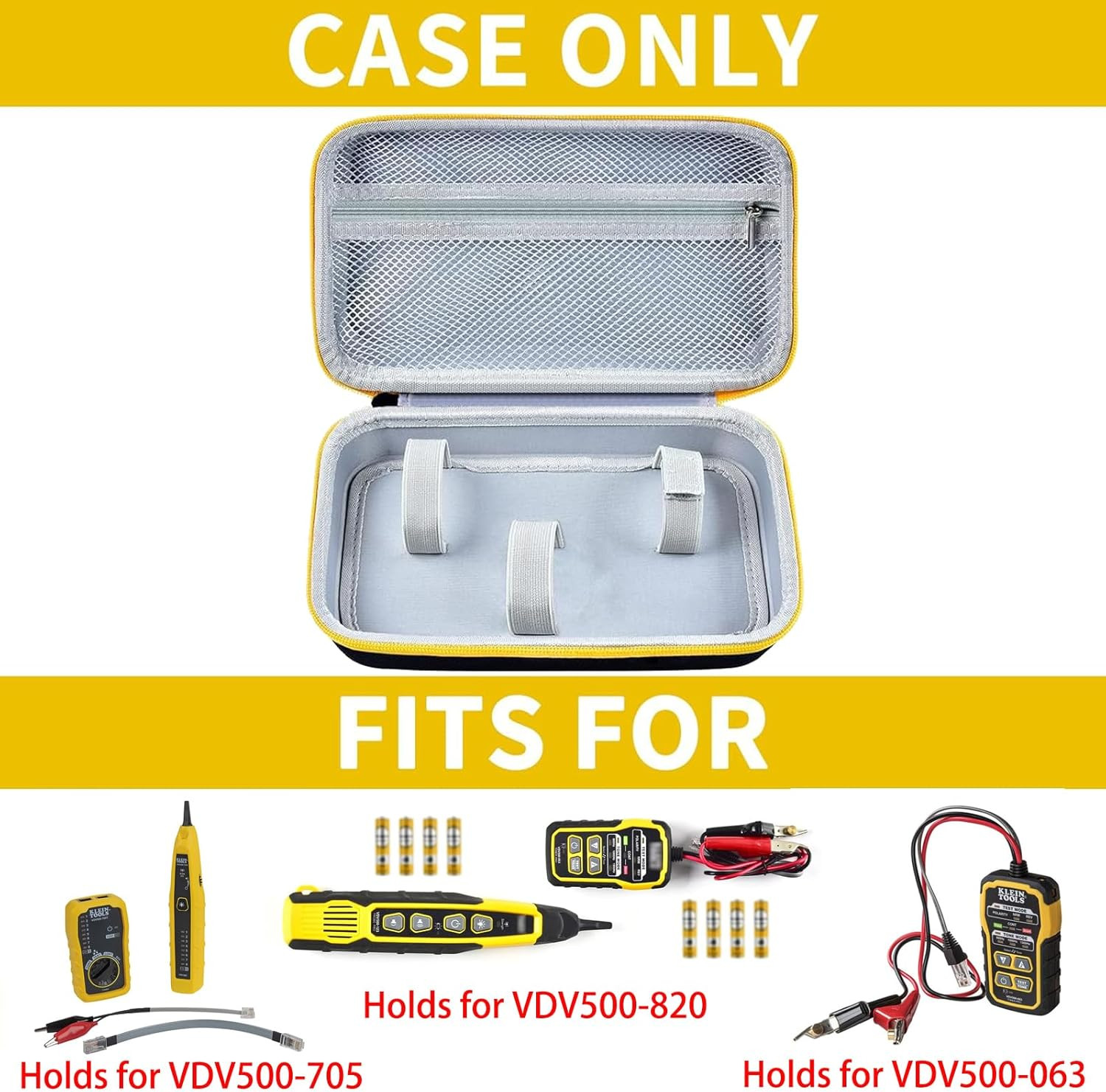 Wire Tracer Tone Generator & Probe Kit Case for Ethernet, Telephone, Video - Bla