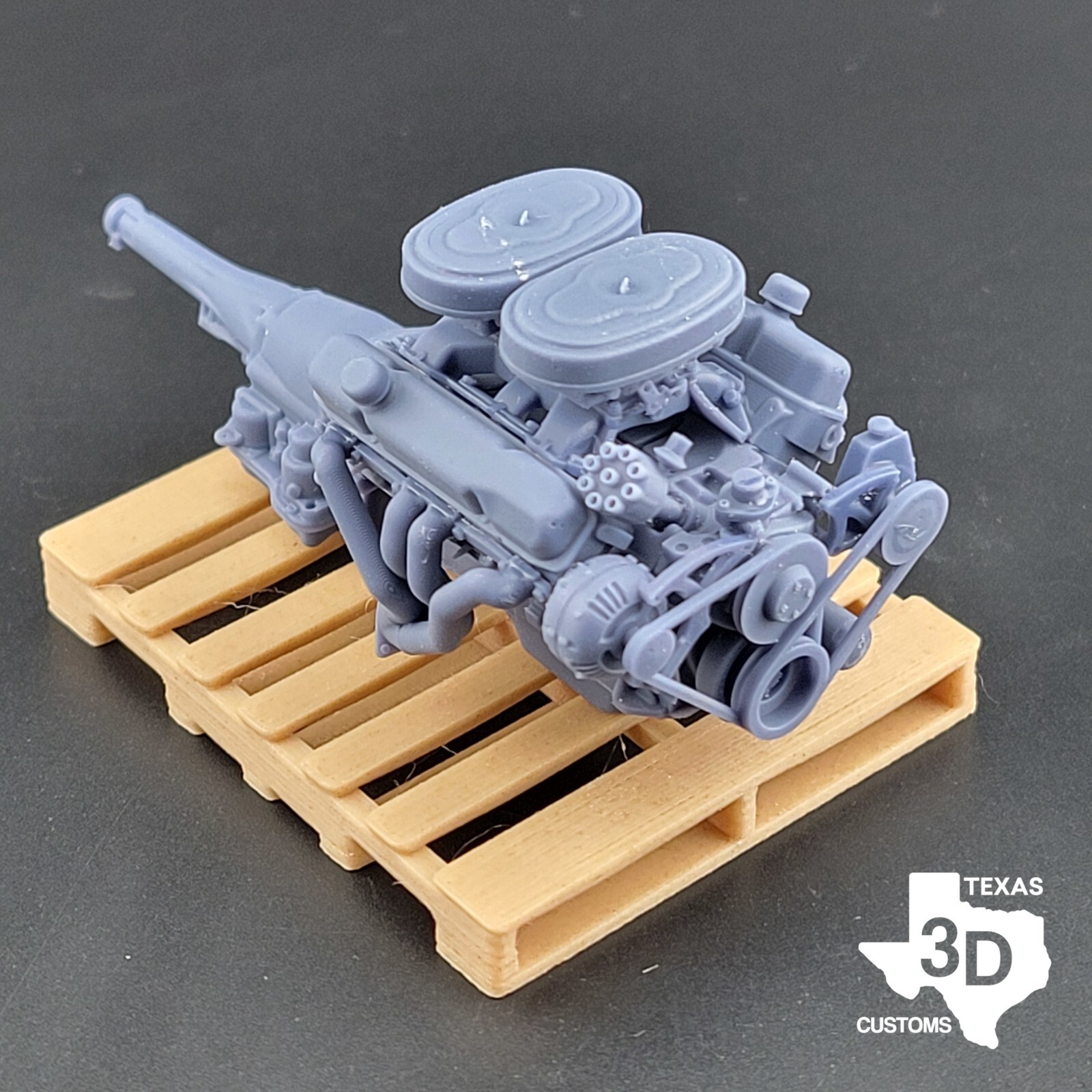 1:25/1:24 Dodge Golden Commando model engine resin 3D printed
