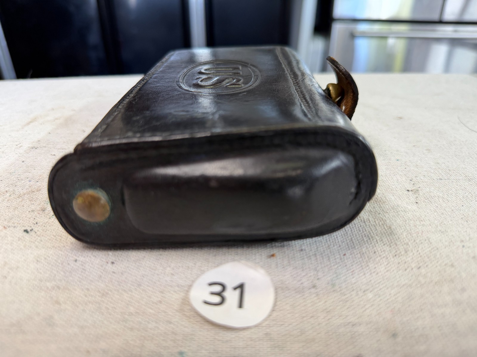 US Army McKeever Cartridge Box 6th Type 1884 Rock Island Arsenal Black Leather I