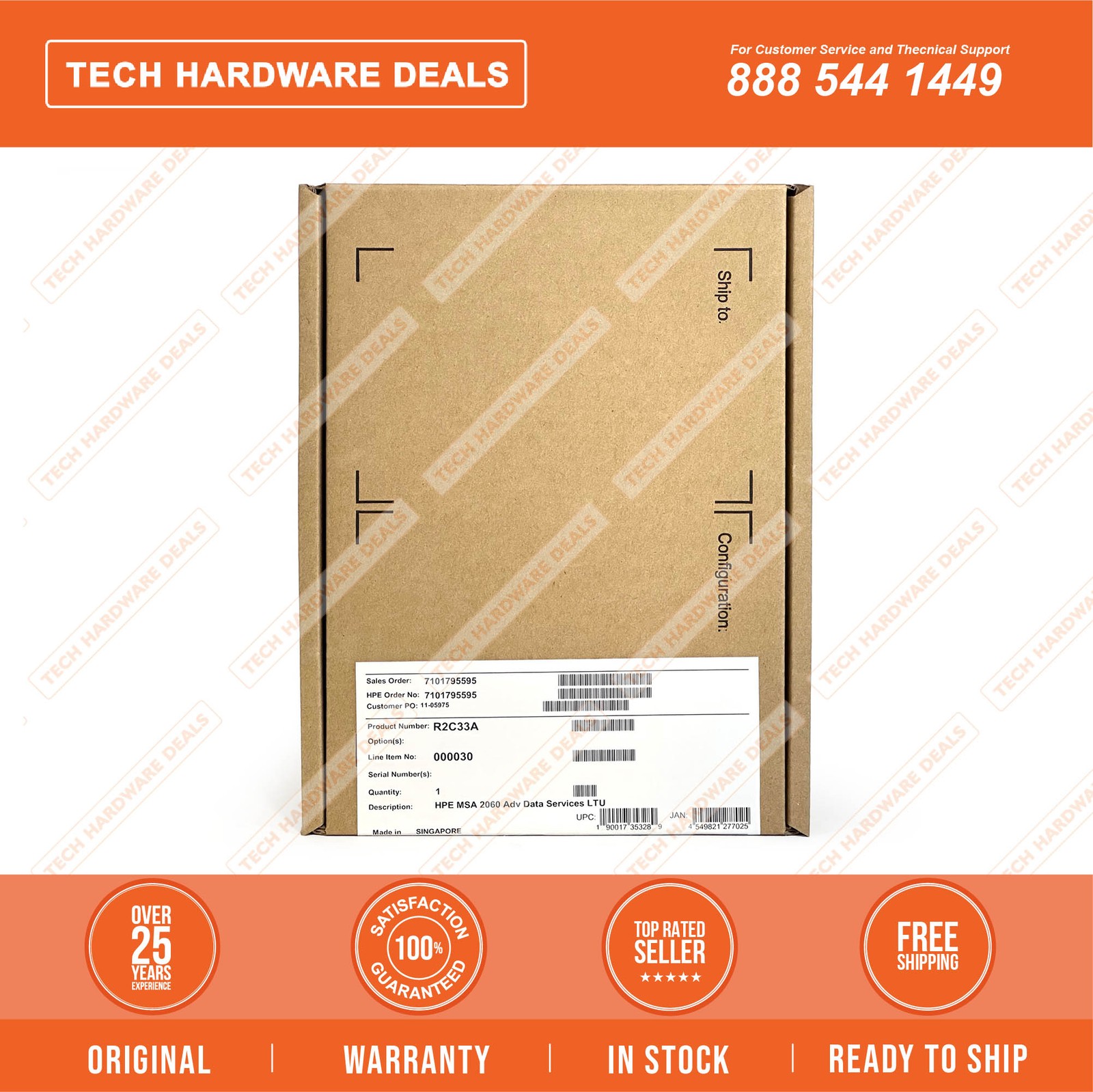 R2C33AAE RETAIL BOX HPE MSA Advanced Data Services LTU