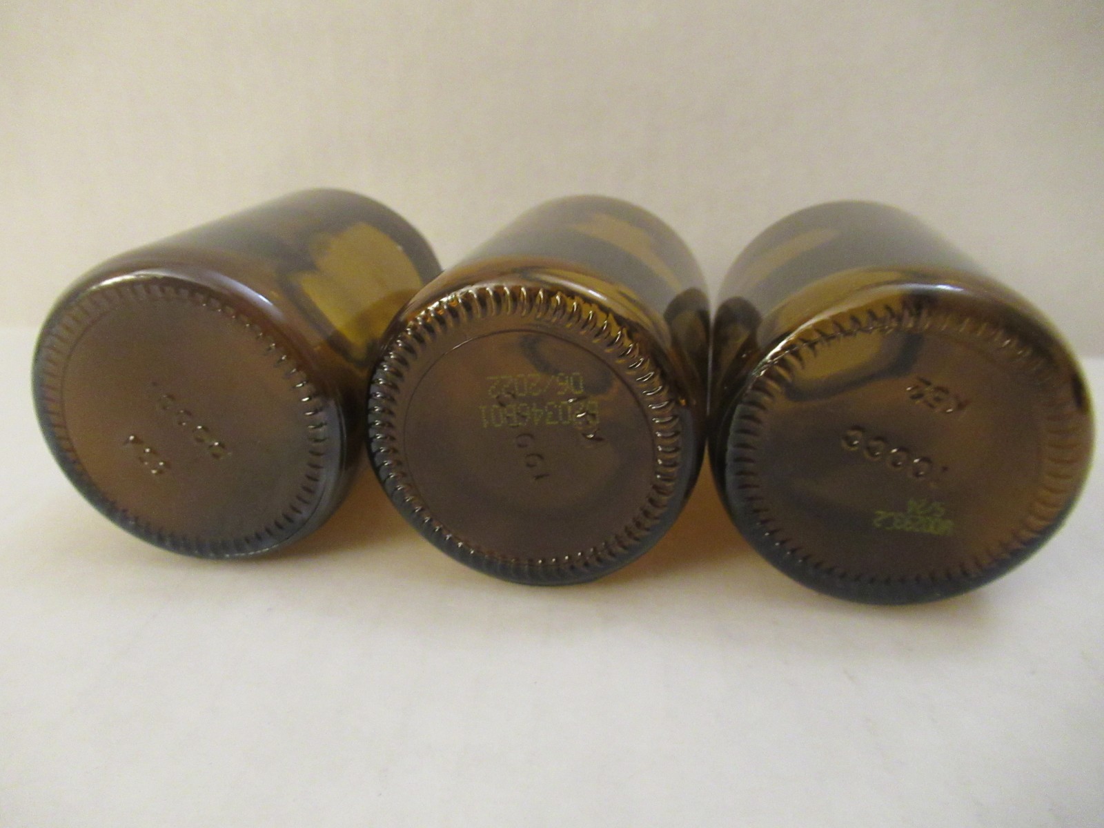 Brown Glass Jars for DIY Projects, Decoupage, Crafting (3-Set)