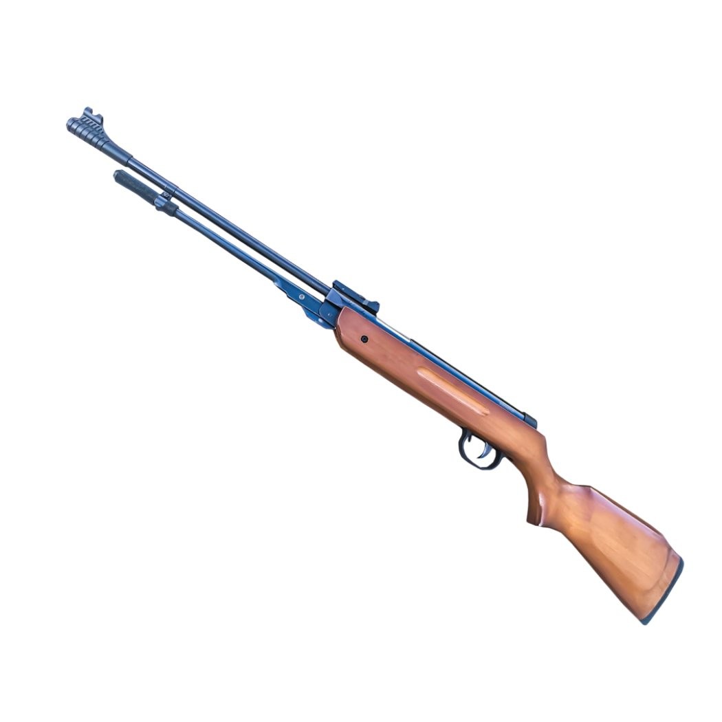 4.5mm Air Pellet Gun Rifle Real Wood Underlever Gun .177 Caliber Safety Lock