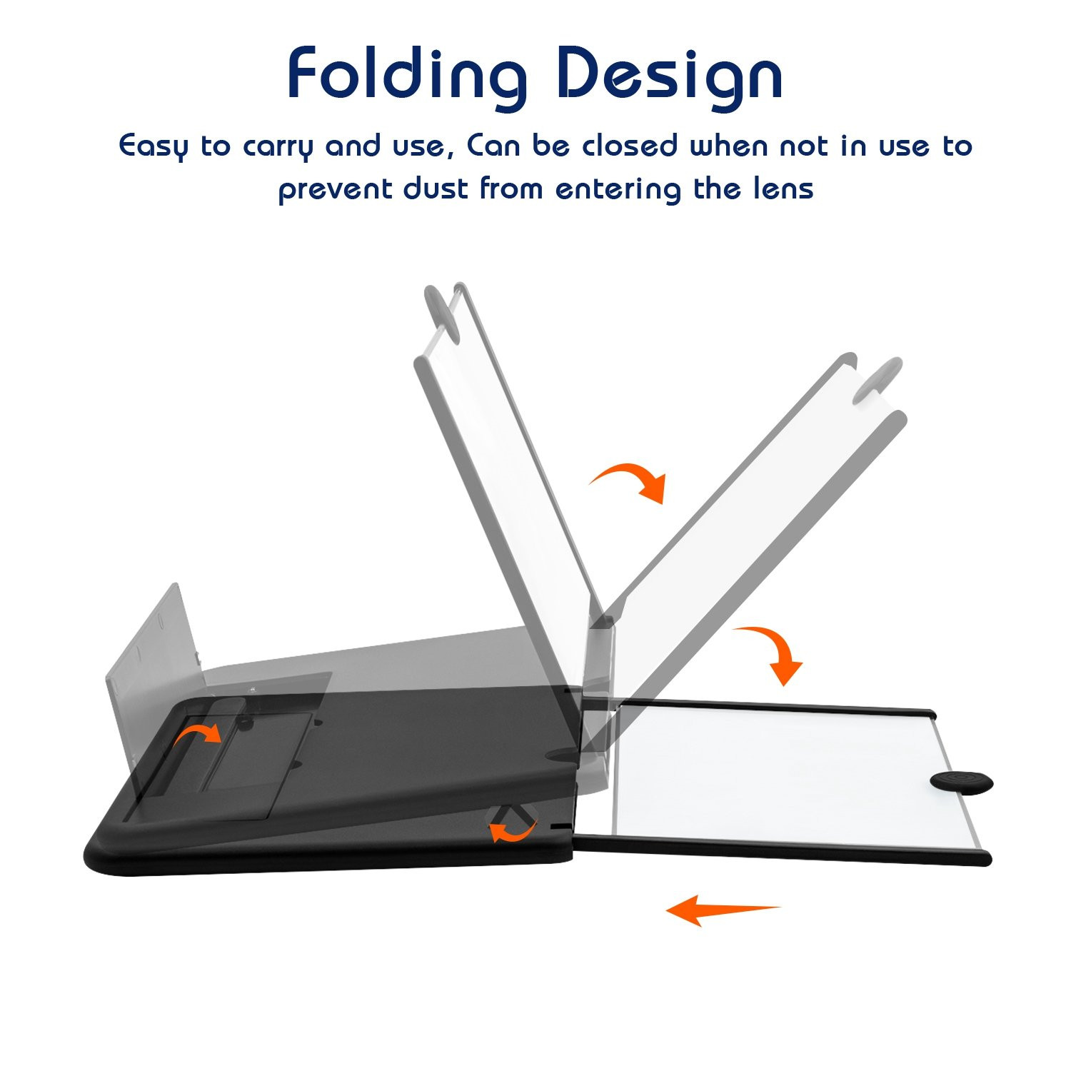 12inch Foldable HD Screen Amplifier for Mobile Phones