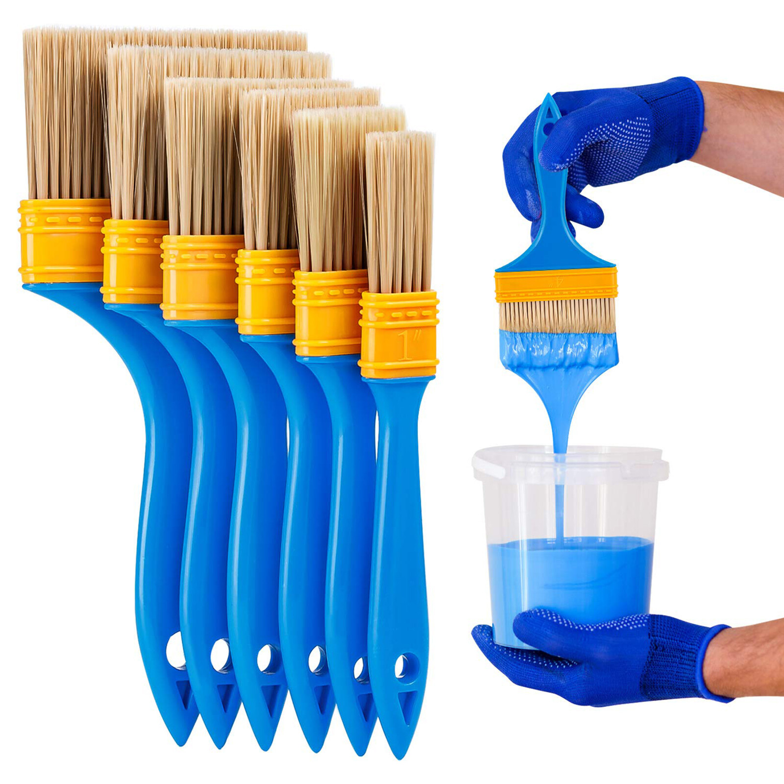 Paint Brushes Paint Brush Decorating Quality Lightweight for Walls & Furniture
