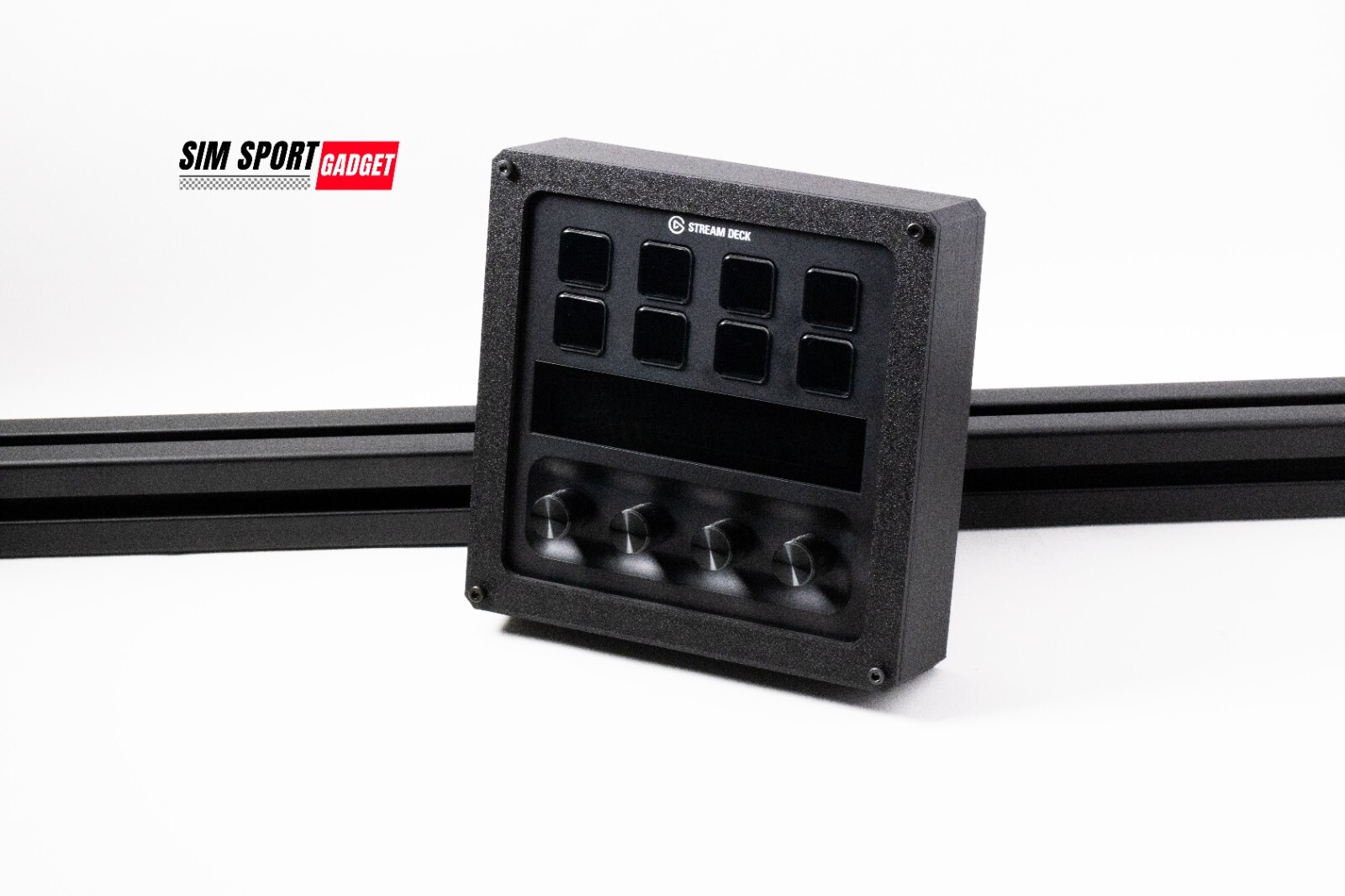 Stream Deck Plus Enclosure with Adjustable Mount for Profile Sim Rig