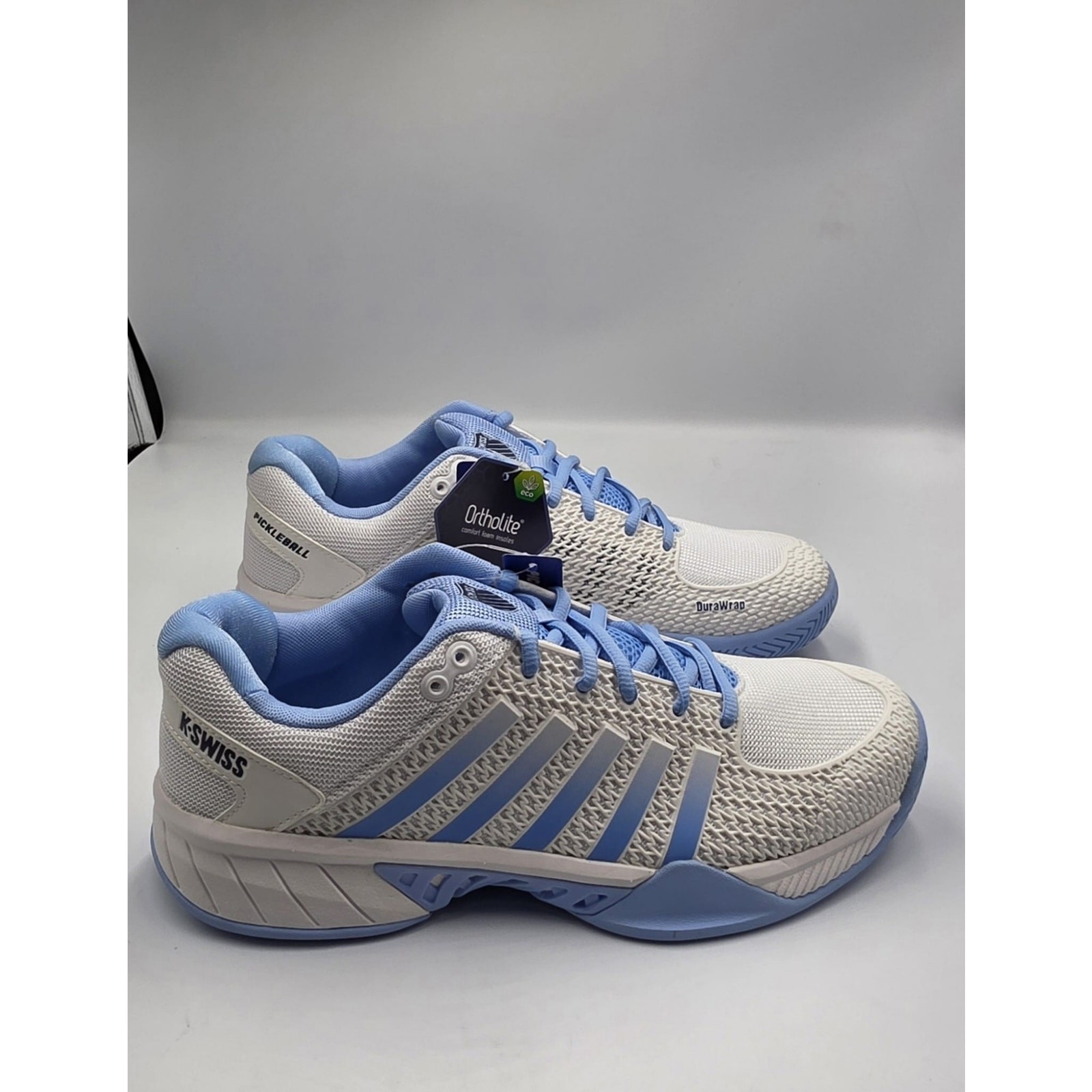 K-Swiss Express Light Pickleball Shoes Women’s Size 11 White Blue Ortholite Dura