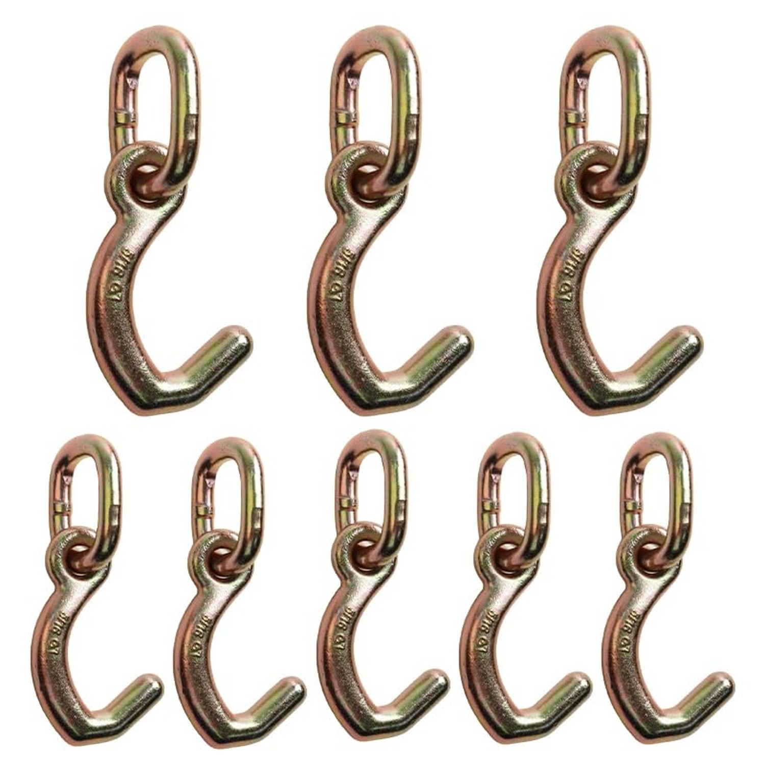 Heavy Duty Forged 5/16 J Hook with high-Strength Carbon Steel,Auto Tie Down M...