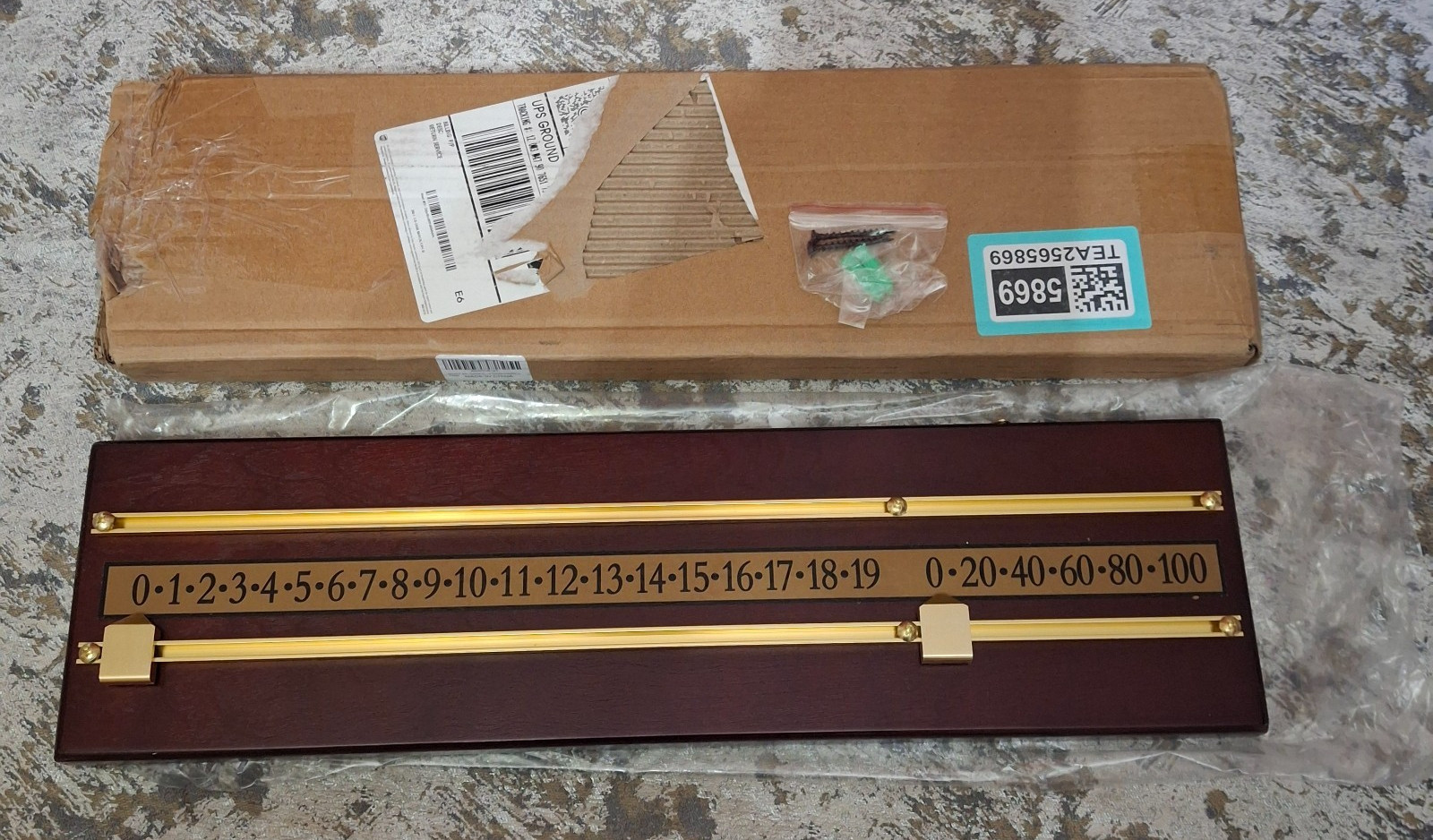 Billiards Snooker Scoreboard Wall-Mounted Wooden Pool Score Keeper Game Room