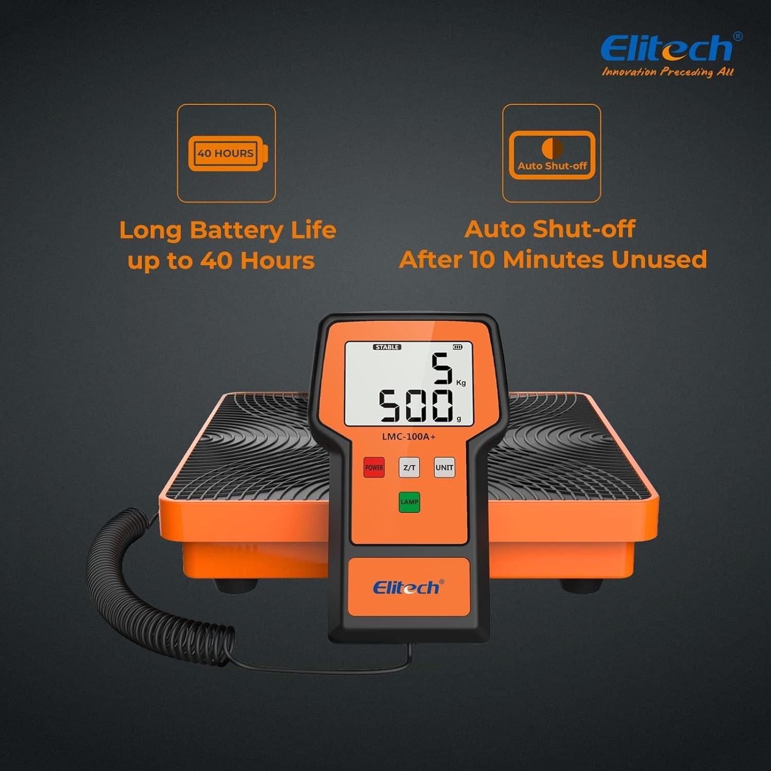 Portable 220Lbs Freon Charging Scale with Extra Large Display & Expert Support