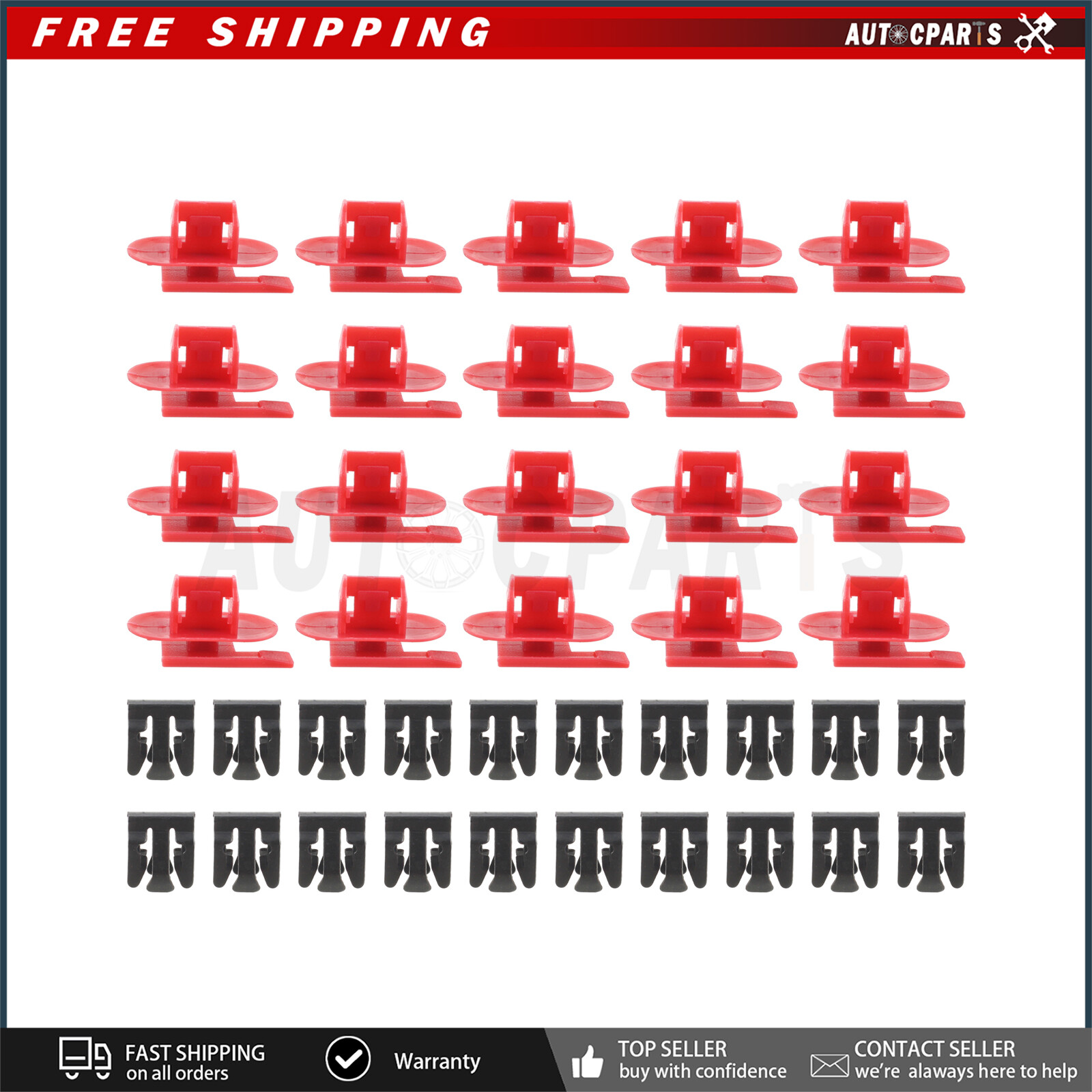 20pcs Plastic Rivet Bumper Fastener Clips Retainer For GM Cadillac 11547026