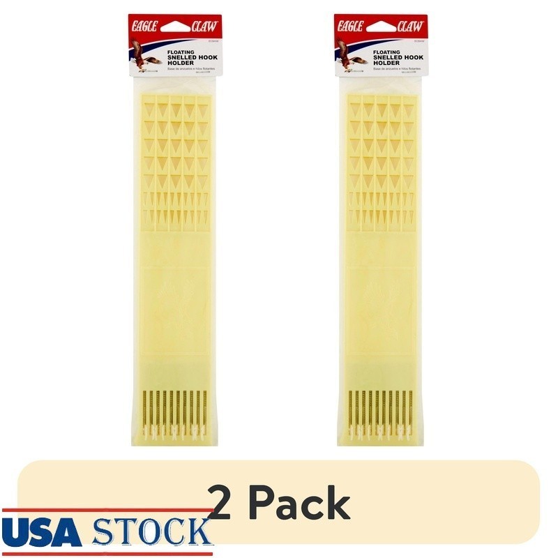 Fishing Rig Holder 2 Pack Plastic Snell Hook Tackle Organizer Tangle Free New