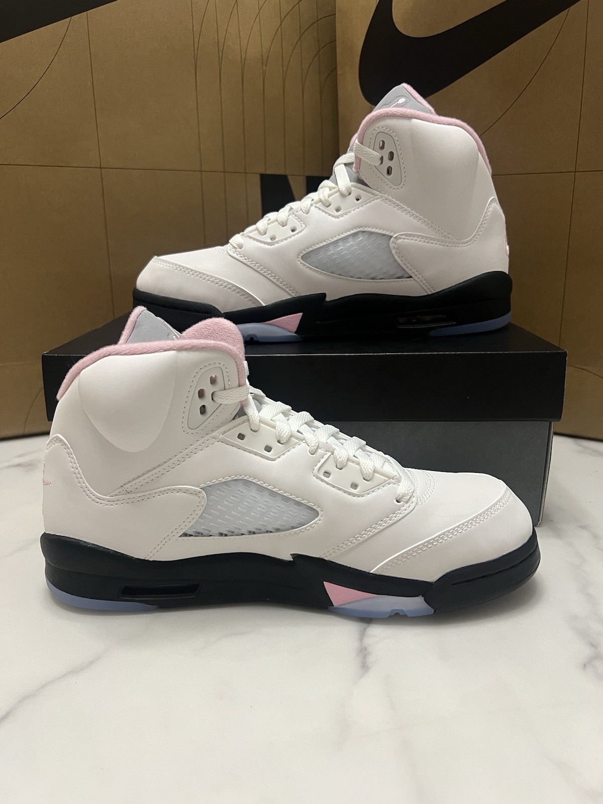6.5Y / Women's 8 - Nike Air Jordan 5 Retro GS Medium Soft Pink HQ7980-102