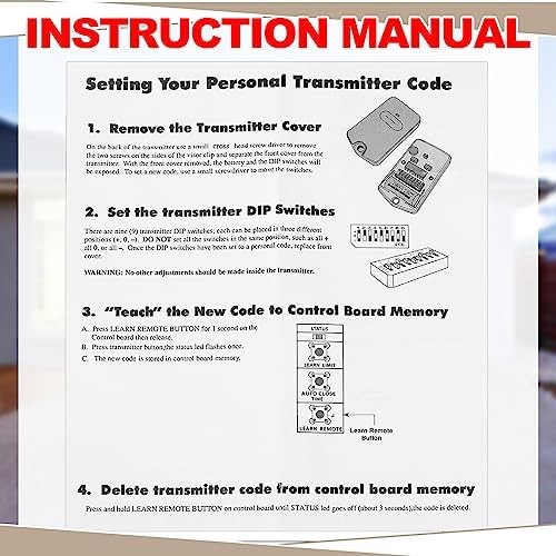12 Pcs Gate Opener Remote Compatible with Mighty Mule RB741 Gate Control Remote