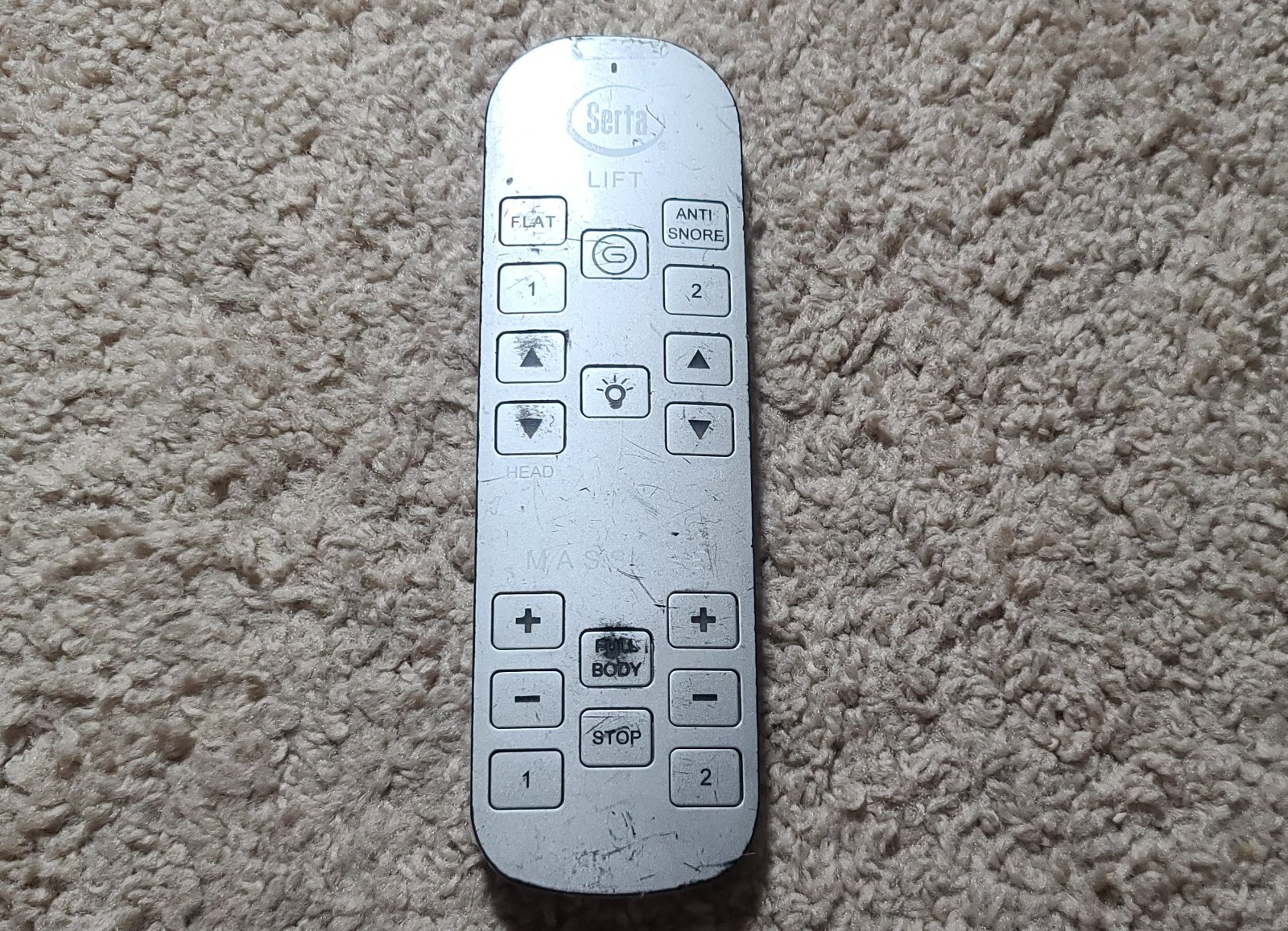 Serta - Adjustable Bed Remote - RC-WM-E02 - TESTED - Parts Or Repair - READ!