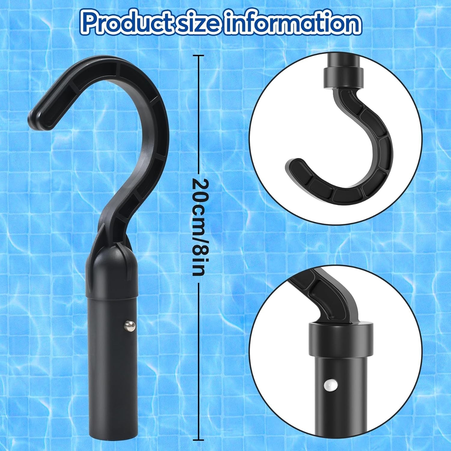 Universal Robotic Pool Cleaner Hook - Effortless Retrieval & Compatibility