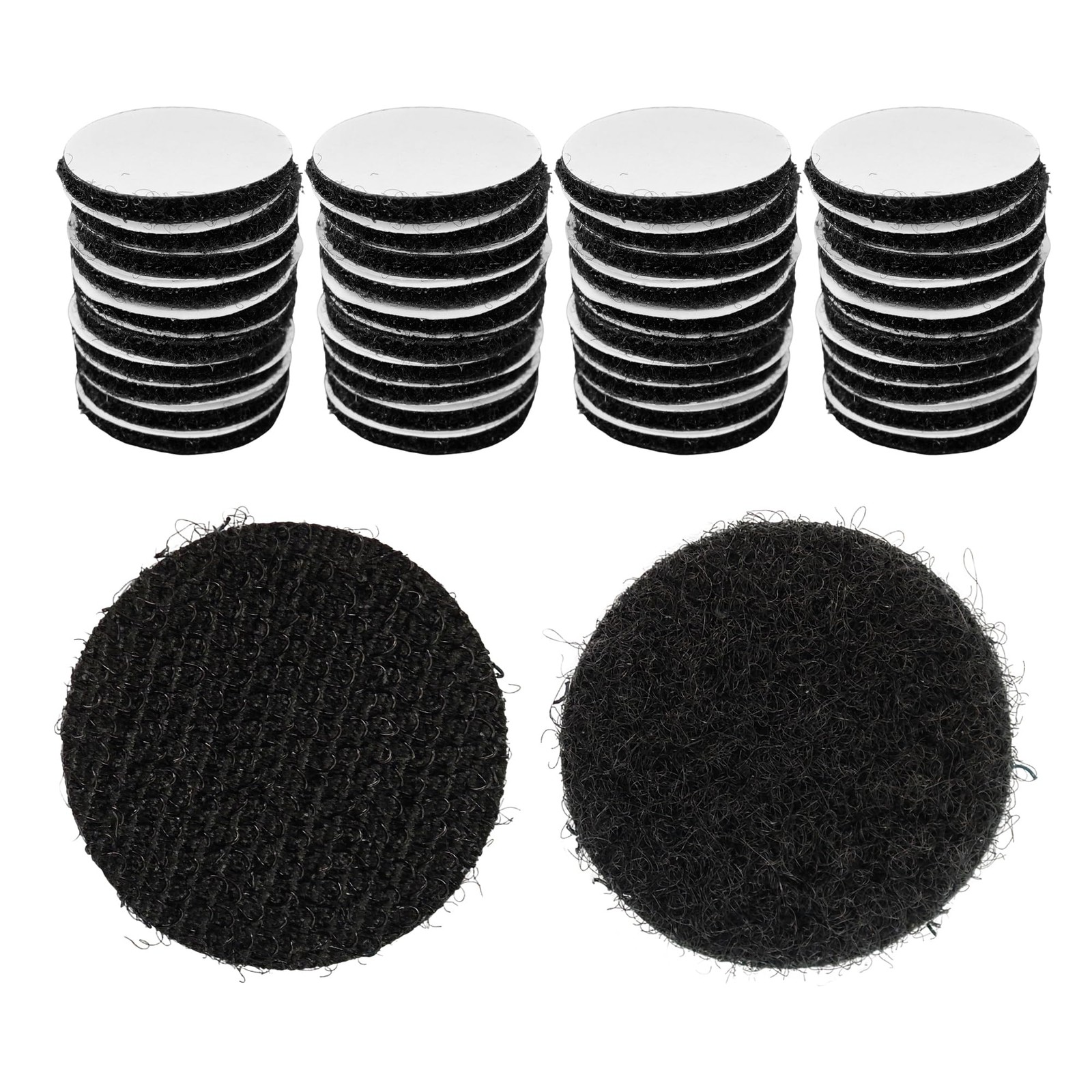 Runseaway 40 Pairs 1 Inch Round Hook and Loop Dots, Double Sided Self Adhesiv...
