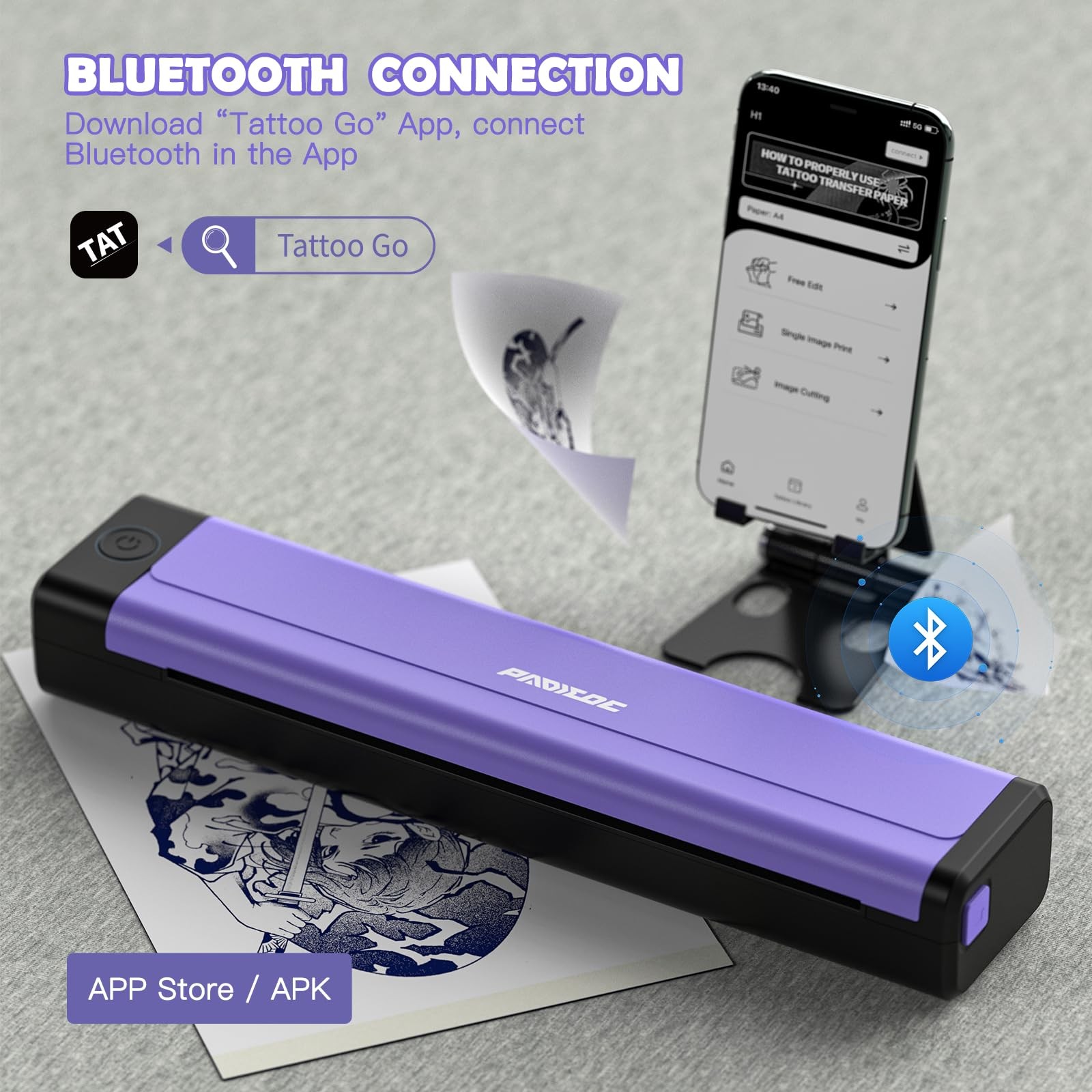 Padieoe Tattoo Stencil Printer 10Pcs - - Printer