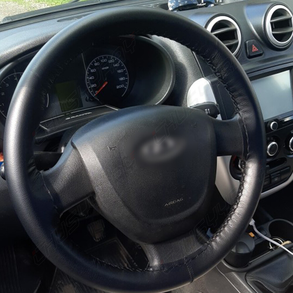 15" Steering Wheel Cover Genuine Leather for Infiniti G35 G37 G37X Q60