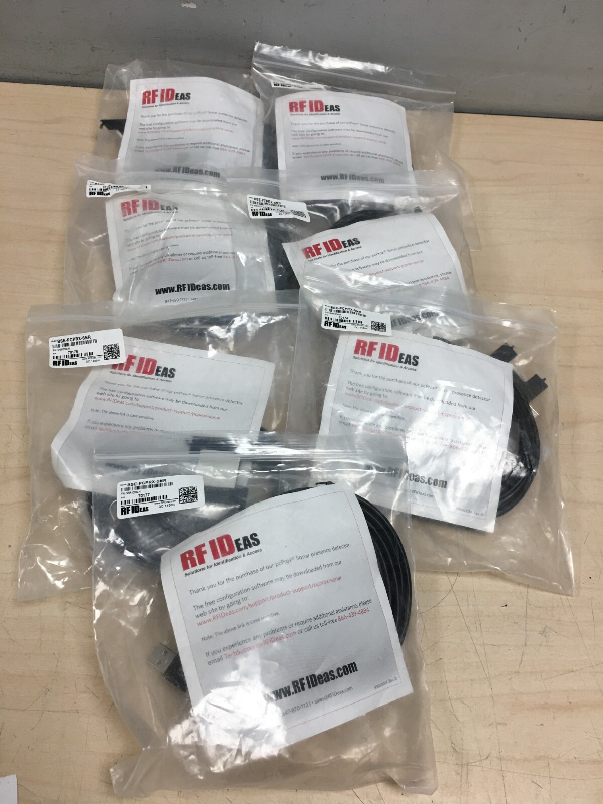 NEW! (LOT OF 7) RFIDEAS, USB SONAR PRESENCE DETECTOR BSE-PCPRX-SNR