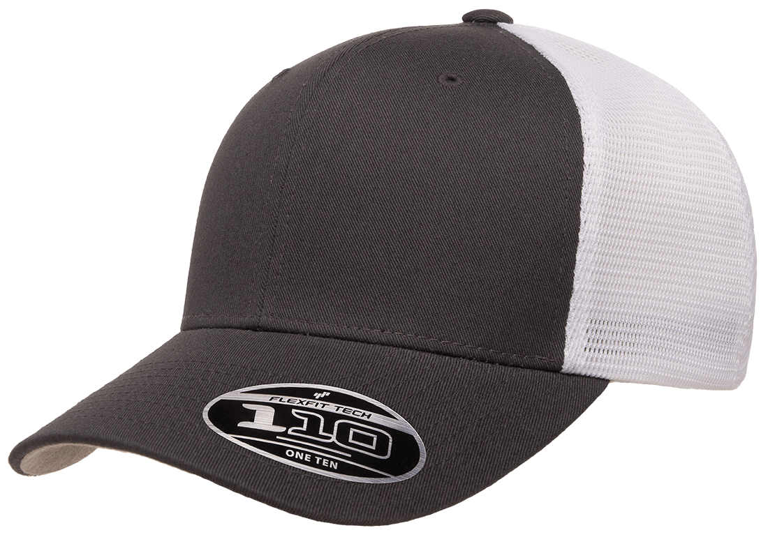 Flexfit Trucker Hat 110 6 Panel Adjustable OSFM Mesh Cap 2-Tone Flex Fit 110M/MT