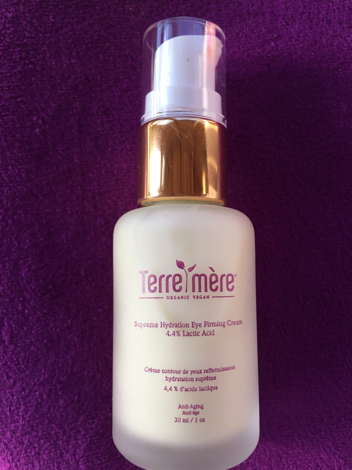 Terre Mere Supreme Hydration Lactic Acid Eye Firming Cream 30ml / 1 fl oz  *New*