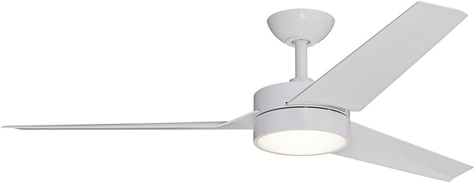 Clario 52-Inch Indoor Ceiling Fan 3CCT with Integrated LED - Matte White by