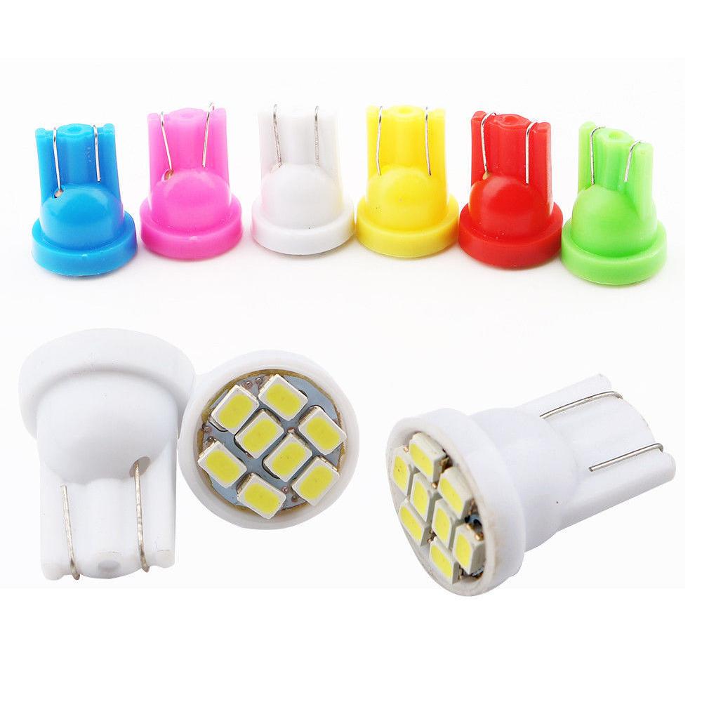 10Pcs/100Pcs T10 8smd 1206 LED Car Interior Light Auto Wedge Instrument Light