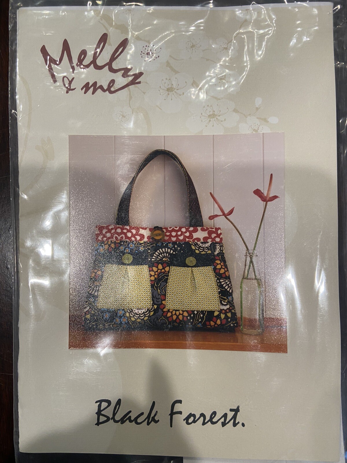 NEW Melly & Me Black Forest Purse Pattern and Buttons