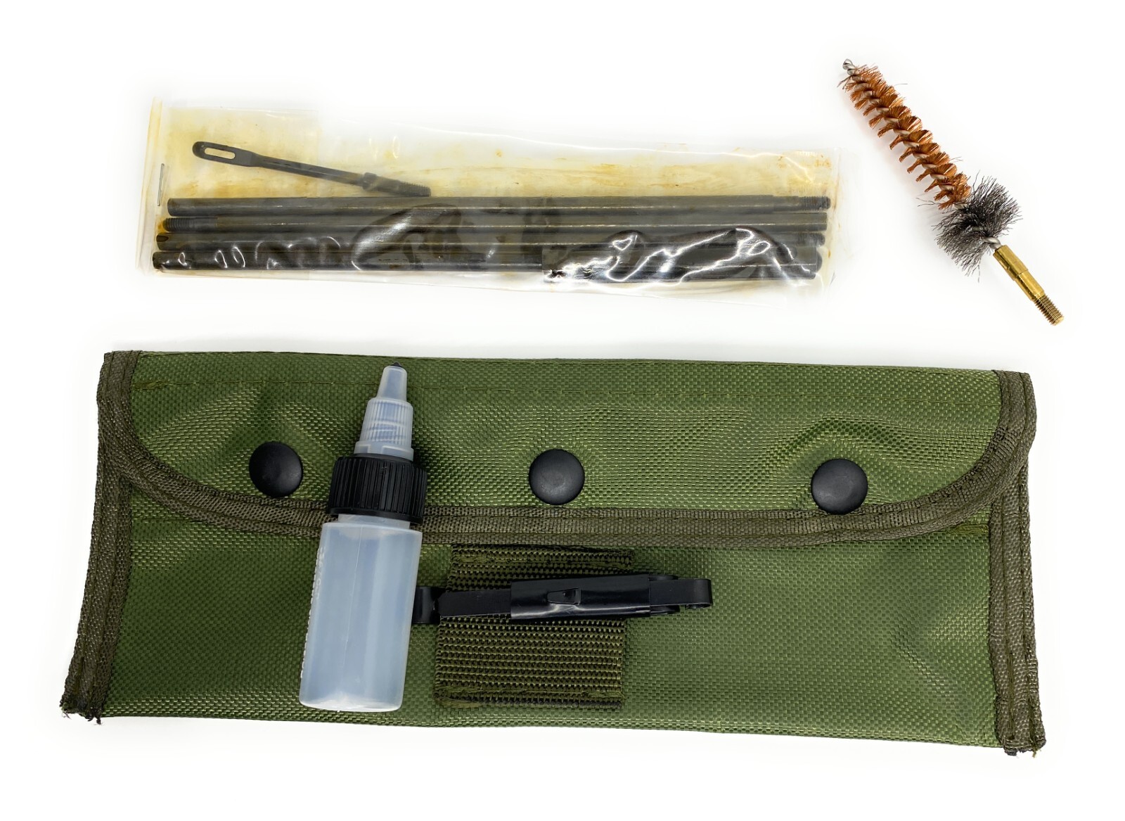 8Pcs .22 22LR .223 556 Rifle Gun Field Cleaning Kit Cleaner w/ Pouch USGI GI
