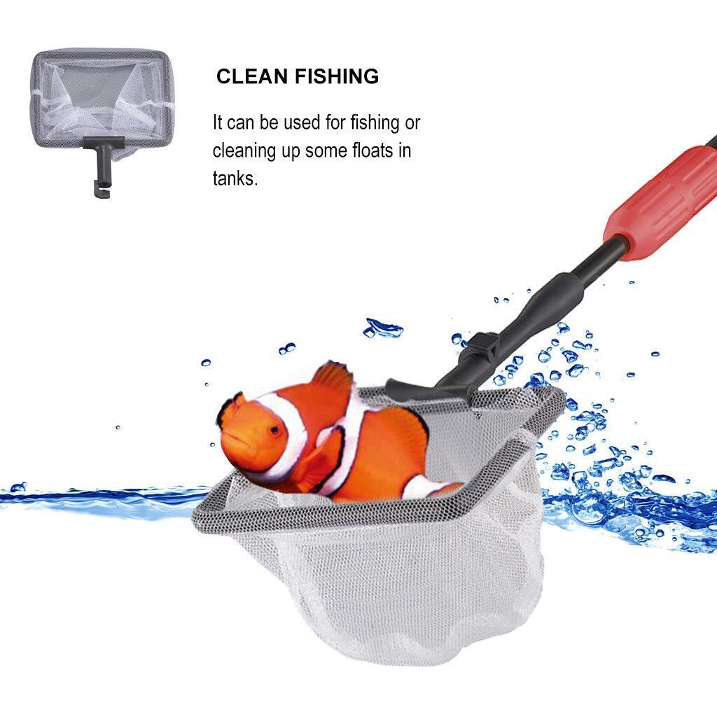 Aquarium Cleaning Tool 6 In 1 Algae Scraper Scrubber Pad Adjustable Long Handle