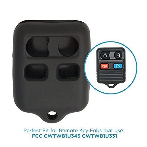 Replacement for New Silicone Cover Protective Cases for 4 Button Remote Black