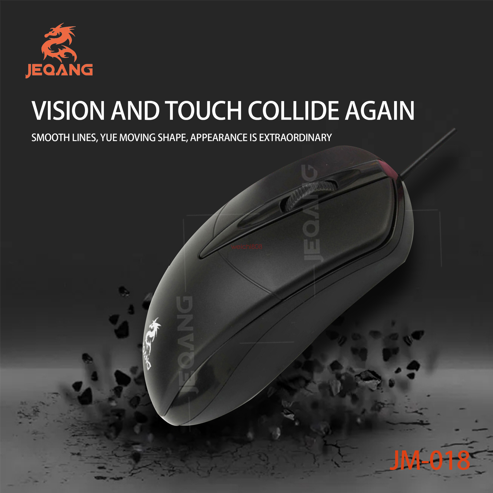 JEQANG USB Wired Computer Mouse for PC Laptop Desktop Computers