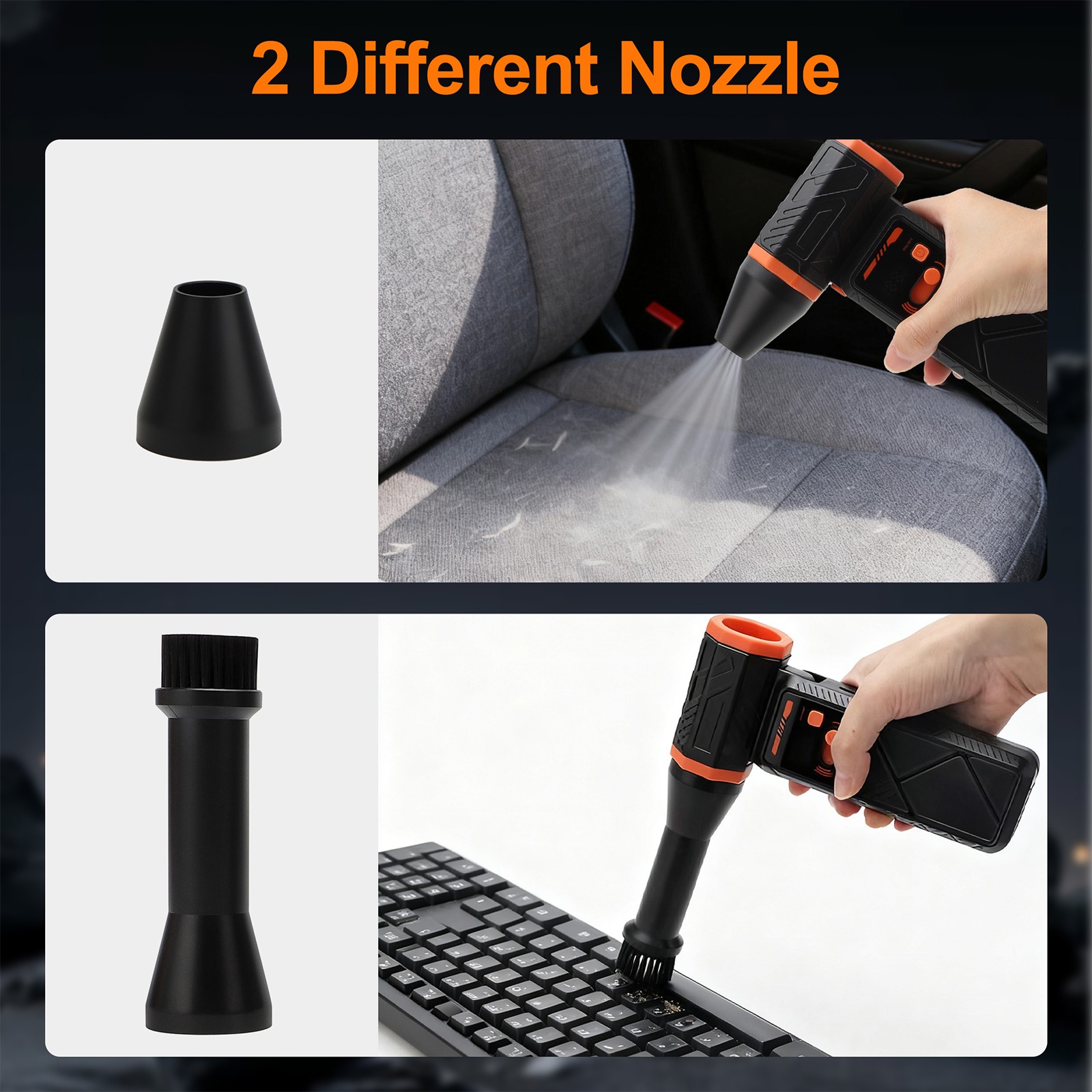 Electric Compressed Air Duster Super Power Mini Blower for PC Home Electronics