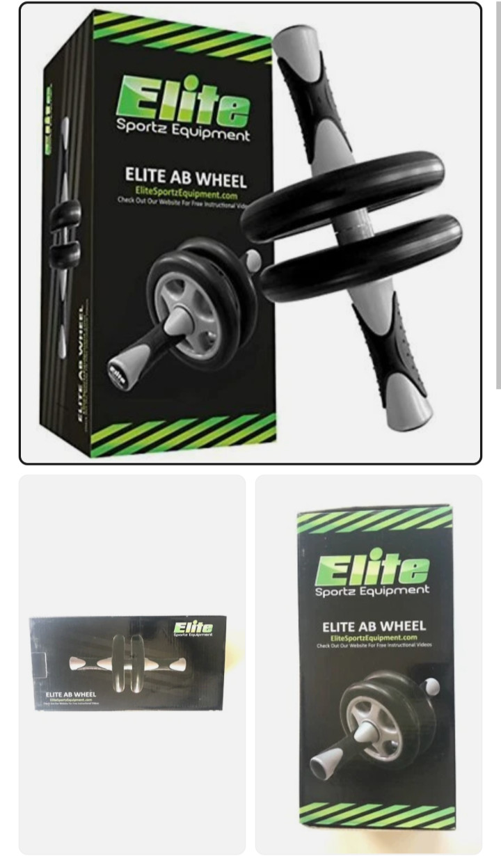 Elite Sportz Equipment Ab Wheel Rollers Sturdy Smooth Rolling Non Slip Handles