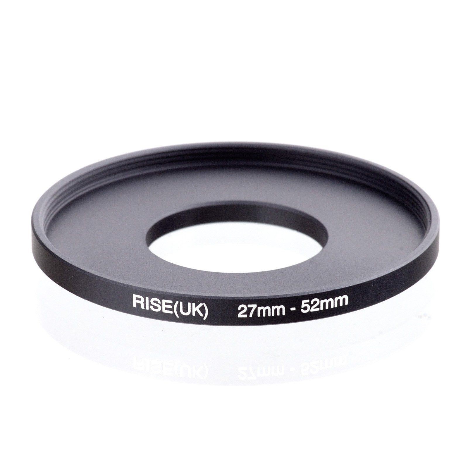 RISE(UK) 27mm-52mm 27-52 mm 27 to 52 Step Up Ring Filter Adapter black