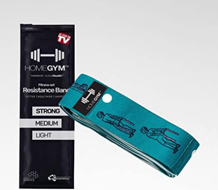 ACTIVEFITPRO Illustrated Guide Premium Resistance Band Blue 22-30 lbs