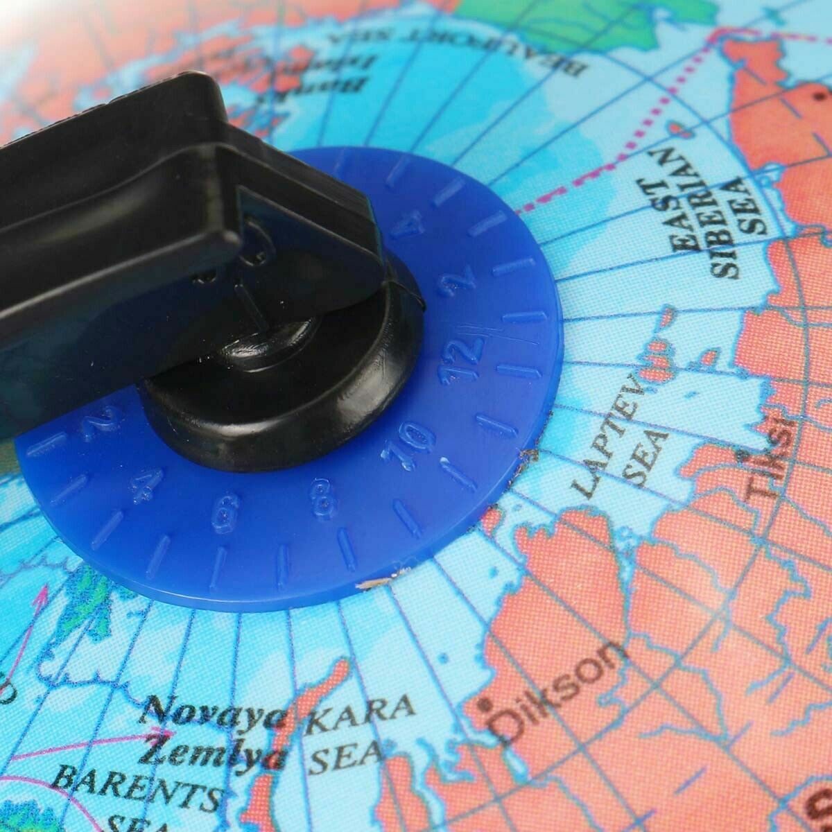 Rotating LED Night Light World Earth Globe Map Students Kids Geography Education