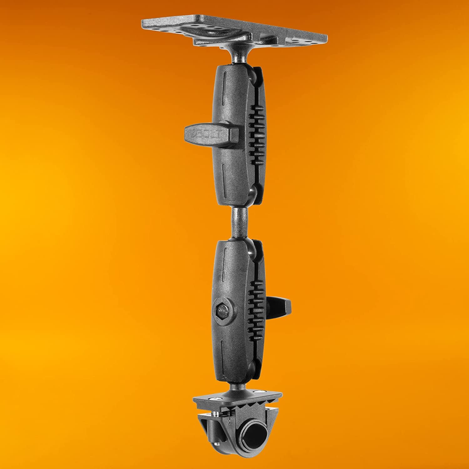 iBOLT Fish Finder Dual Bizmount Heavy Duty Handlebar/Post/Pole/Rail Mount for Wa