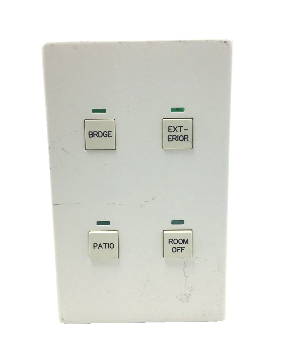 LiteTouch/Savant 4-Square Button Keypad Dimmer (White)